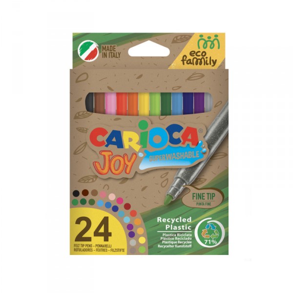 CARIOCA ΜΑΡΚΑΔΟΡΟΙ ECO FAMILY JOY BOX (24ΧΡ)
