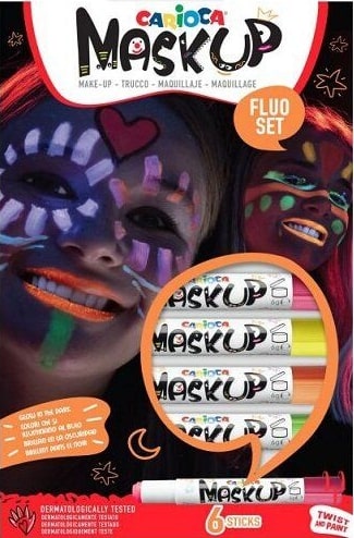 CARIOCA ΜΑΡΚΑΔΟΡΟΙ ΠΡΟΣΩΠΟΥ MASK UP NEON (6 TEM)