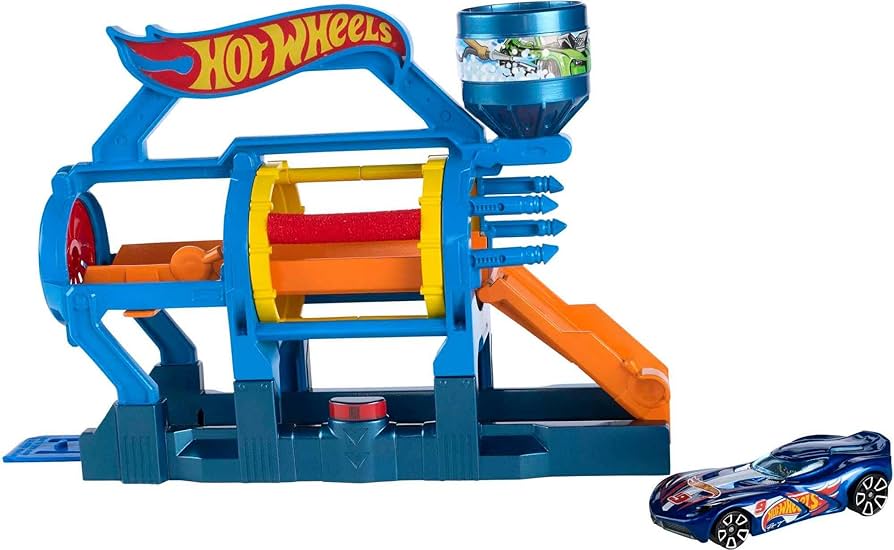 HOT WHEELS CITY - ΑΝΑΔΙΠΛΟΥΜΕΝΗ ΠΙΣΤΑ TURBO JET CAR WASH - FJN35