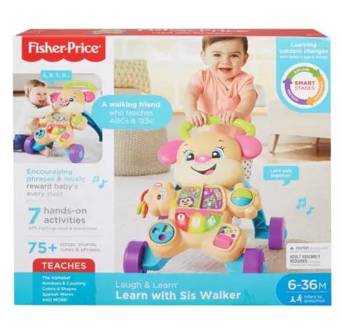 FISHER-PRICE ΠΑΙΖΩ   ΜΑΘΑΙΝΩ SMART STAGES - ΕΚΠΑΙΔΕΥΤΙΚΗ ΣΤΡΑΤΑ ΣΚΥΛΑΚΙ SMART STAGES ΡΟΖ - FTC68