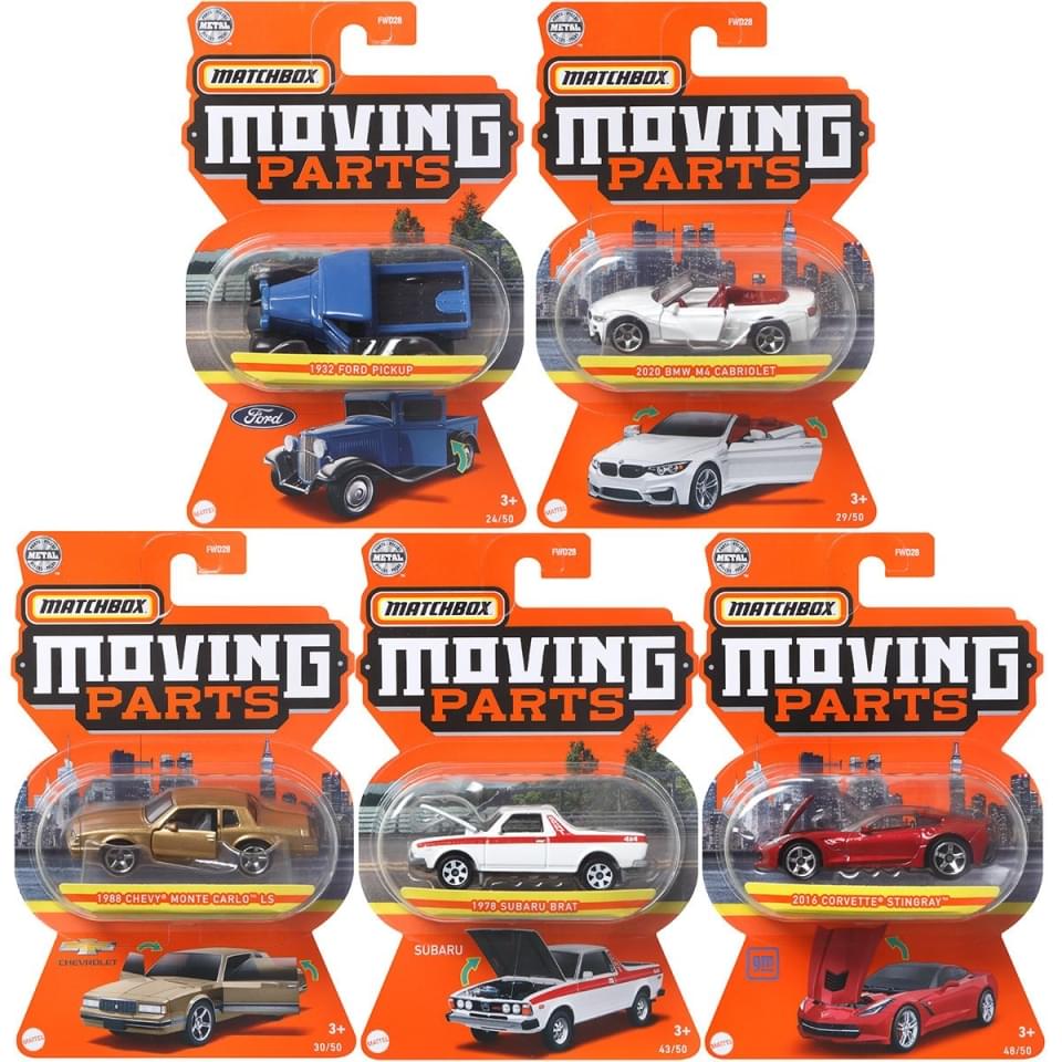 MATCHBOX PLUS - ΑΥΤΟΚΙΝΗΤΑΚΙΑ ΜΕ ΑΝΟΙΓΟΜΕΝΑ ΜΕΡΗ - 1 ΤΜΧ - JBW74
