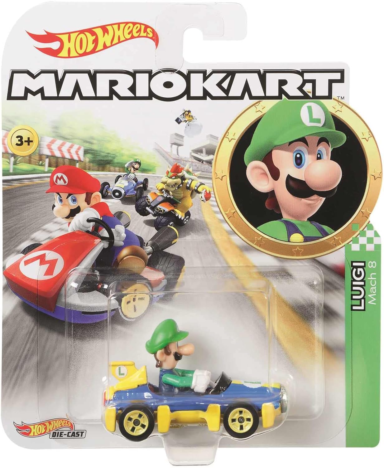 HOT WHEELS MARIO KART - LUIGI - GBG27