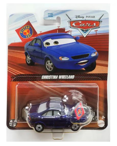 DISNEY PIXAR CARS CHRISTINA WHEELAND BLUE RACE FAN DXV29- GCC03