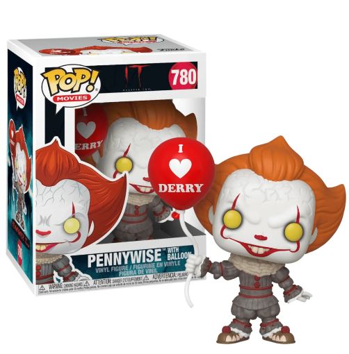 FUNKO POP! MOVIES: IT CHAPTER 2 - PENNYWISE WITH BALLOON #780 VINYL FIGURE