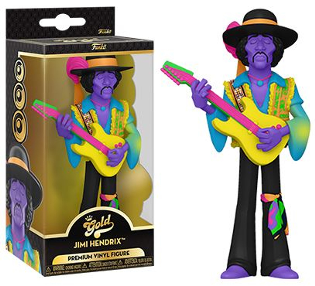 FUNKO POP! GOLD: JIMI HENDRIX (BLACK LIGHT)