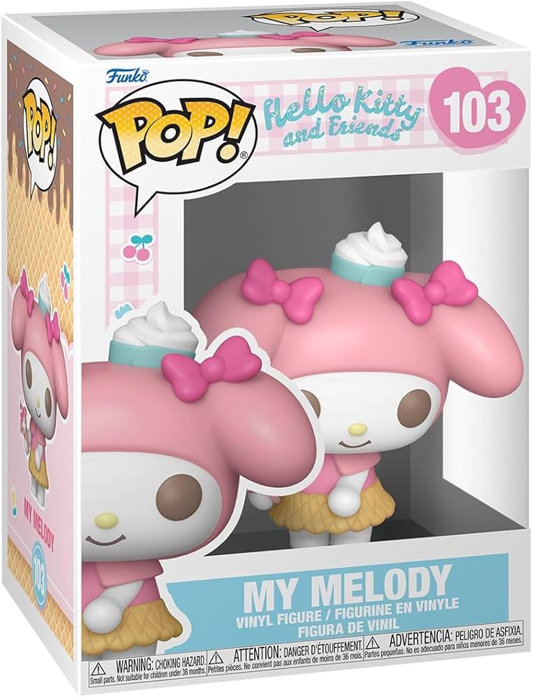 FUNKO POP! SANRIO: HELLO KITTY AND FRIENDS - MY MELODY (ICE CREAM) #103 VINYL FIGURE