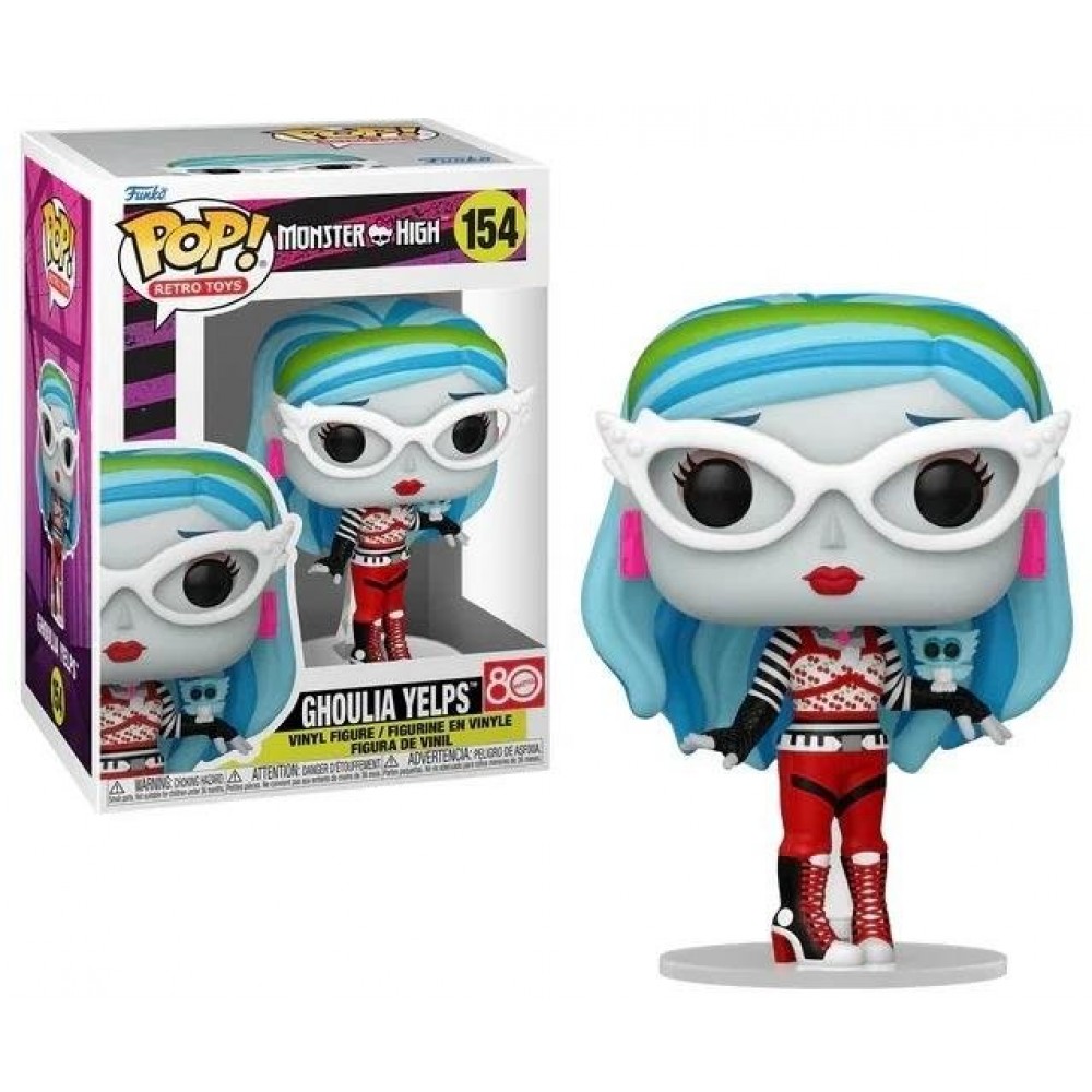 FUNKO POP! RETRO TOYS: MONSTER HIGH - GHOULIA YELPS #154 VINYL FIGURE