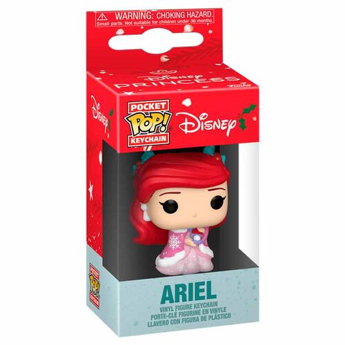 FUNKO POCKET POP!: PRINCESS HOLIDAY - ARIEL VINYL FIGURE KEYCHAIN