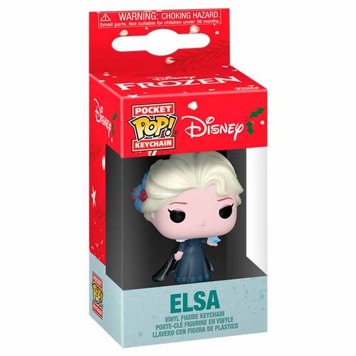 FUNKO POCKET POP!: PRINCESS HOLIDAY - ELSA VINYL FIGURE KEYCHAIN