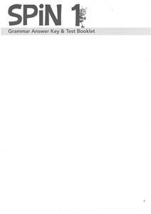 SPIN 1 GRAMMAR ANSWER KEY & TEST