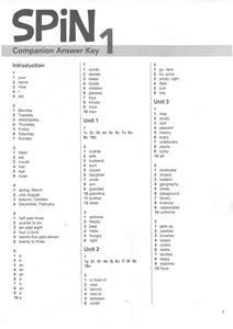 SPIN 1 COMPANION ANSWER KEY