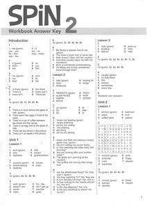 SPIN 2 WORKBOOK  ANSWER KEY