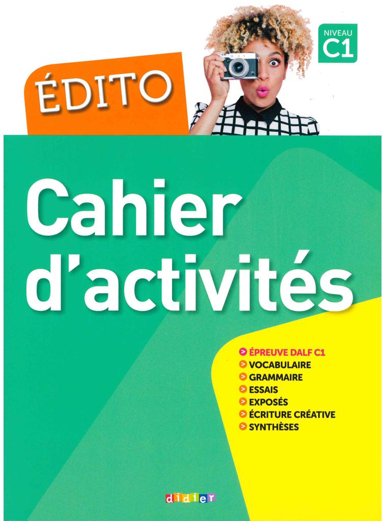 EDITO C1 CAHIER