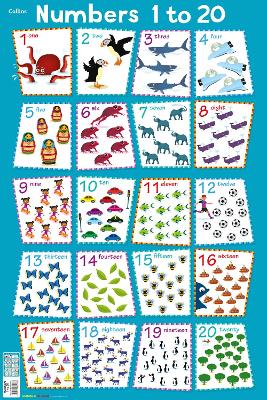 NUMBERS 1 - 20 (COLLINS CHILDREN’S POSTER)