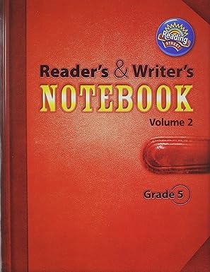 READING STREET GRADE 5 LEVEL 2 READERS & WRITERS NOTEBOOK