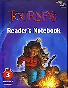 JOURNEYS READERS NOTEBOOK VOLUME 1 GRADE 3 - 2017