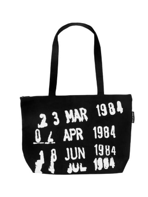 LIBRARY STAMP MARKET TOTE BAG