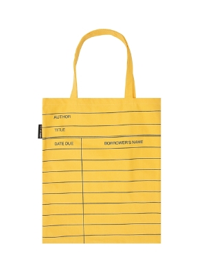 LIBRARY CARD (LIGHT YELLOW) TOTE BAG