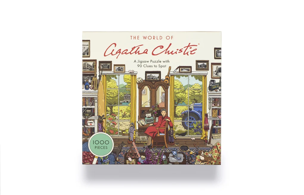 THE WORLD OF AGATHA CHRISTIE: Α JIGSAW PUZZLE WITH 90 CLUES TO SPOT - 1000 PIECES
