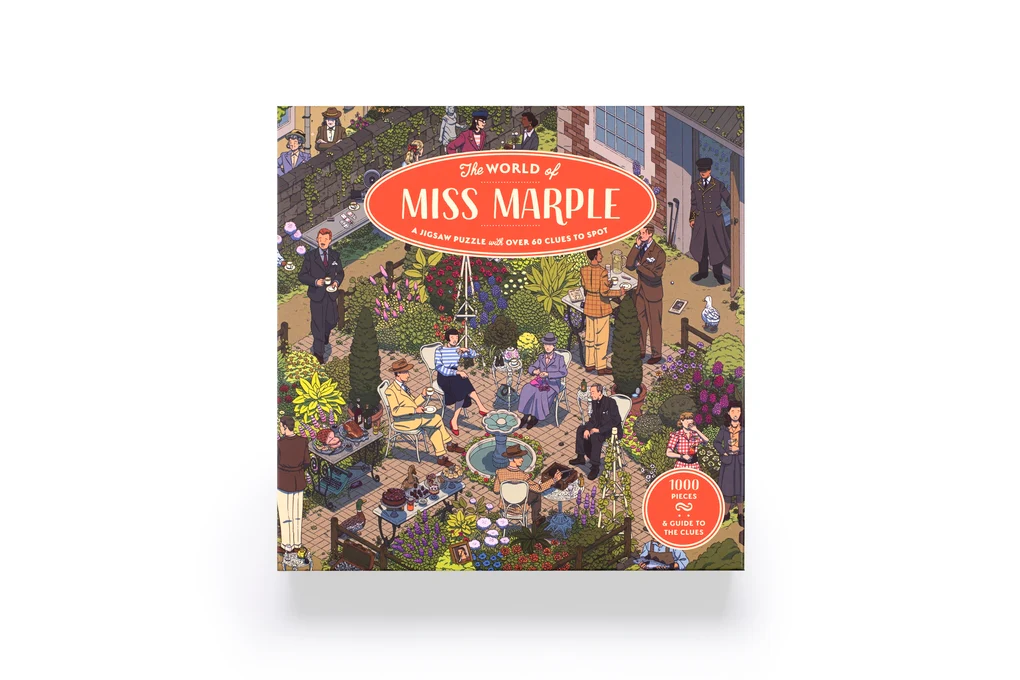 THE WORLD OF MISS MARPLE : A JIGSAW PUZZLE WITH OVER 60 CLUES TO SPOT - 1000 PIECES