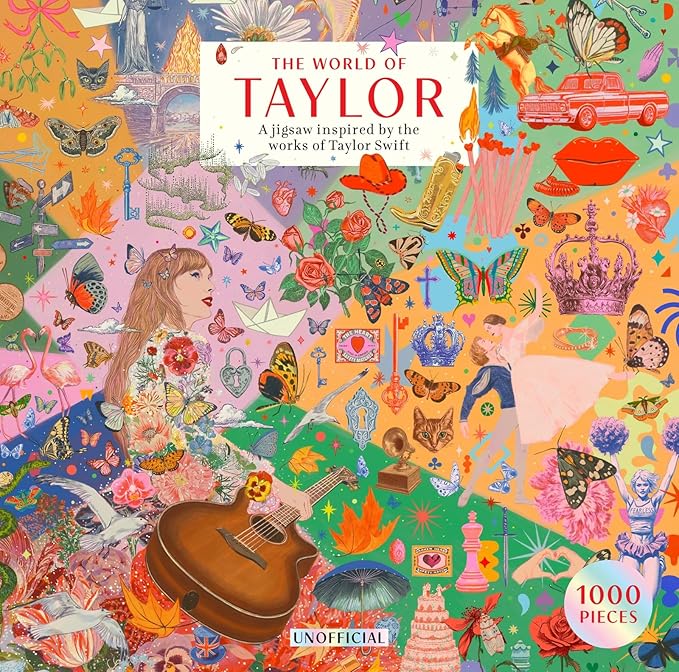 THE WORLD OF TAYLOR - AN UNOFFICIAL 1000-PIECE JIGSAW PUZZLE INSPIRED BY THE WORKS OF TAYLOR SWIFT