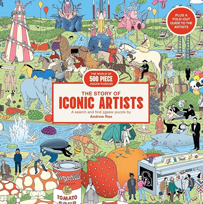 THE STORY OF ICONIC ARTISTS: A JIGSAW PUZZLE - 500 PIECES