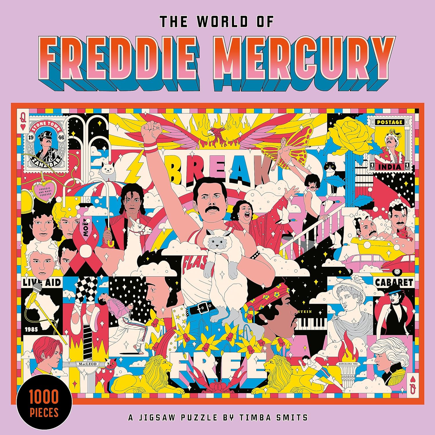 THE WORLD OF FREDDIE MERCURY - A JIGSAW PUZZLE