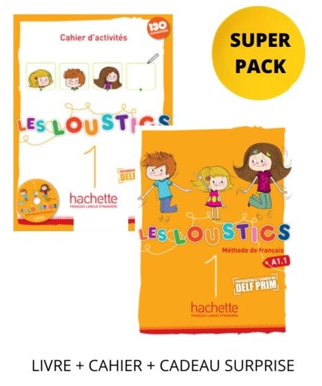 LES LOUSTICS 1 SUPER PACK (LIVRE. CAHIER, LEXIQUE, CADEAU SURPRISE)