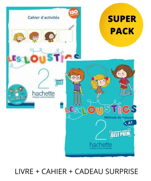 LES LOUSTICS 2 SUPER PACK (LIVRE, CAHIER, LEXIQUE, CADEAU SURPRISE)