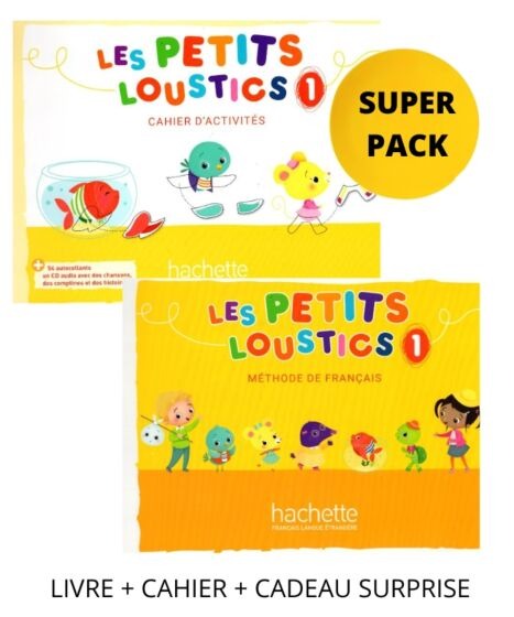 LES PETITS LOUSTICS 1 SUPER PACK (LIVRE, CAHIE, CADEAU SURPRISE)