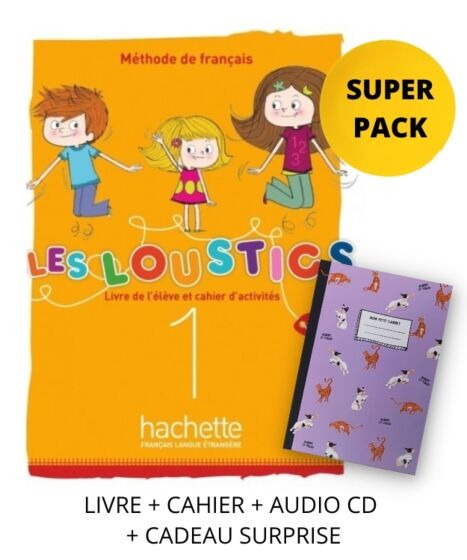 LES LOUSTICS MINI VOLUME 1 A1.1 SUPER PACK (LIVRE, CAHIER, AUDIO CD, CADEAU SURPRISE)