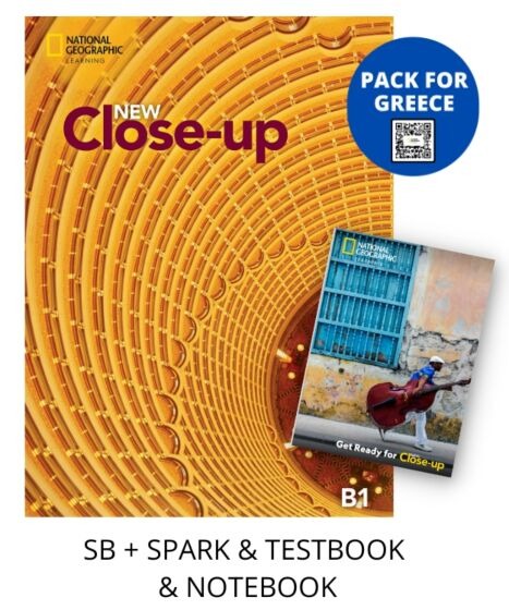 NEW CLOSE-UP B1 PACK FOR GREECE (SB + SPARK & TESTBOOK & NOTEBOOK)