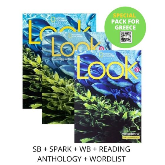 LOOK 3 SPECIAL PACK FOR GREECE (SB + SPARK + WB + READING ANTHOLOGY & WORDLIST) BRIT. ED