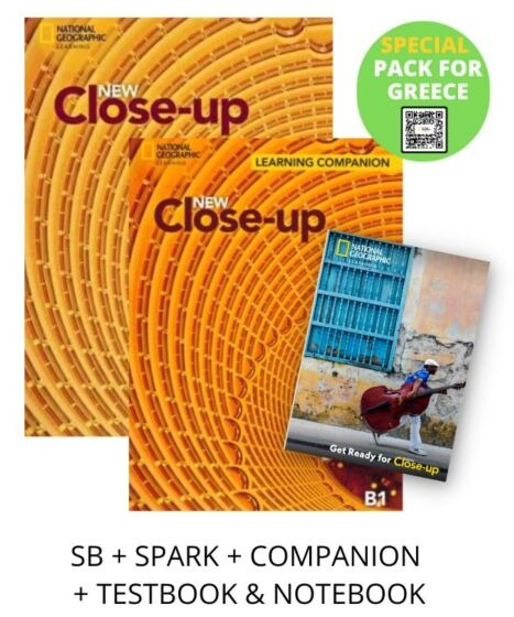 NEW CLOSE-UP B1 SPECIAL PACK FOR GREECE (SB + SPARK + COMPANION & TESTBOOK & NOTEBOOK)