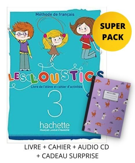 LES LOUSTICS MINI VOLUME 3 A1 SUPER PACK (LIVRE, CAHIER, LEXIQUE, CADEAU SURPRISE)