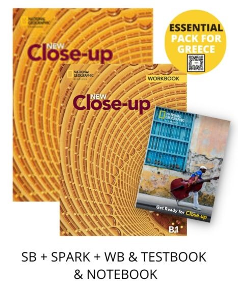 NEW CLOSE-UP B1 ESSENTIAL PACK FOR GREECE (SB + SPARK + WB & TESTBOOK & NOTEBOOK)