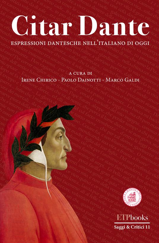 CITAR DANTE ESPRESSIONI DANTESCHE PER LITALIANO DI OGGI