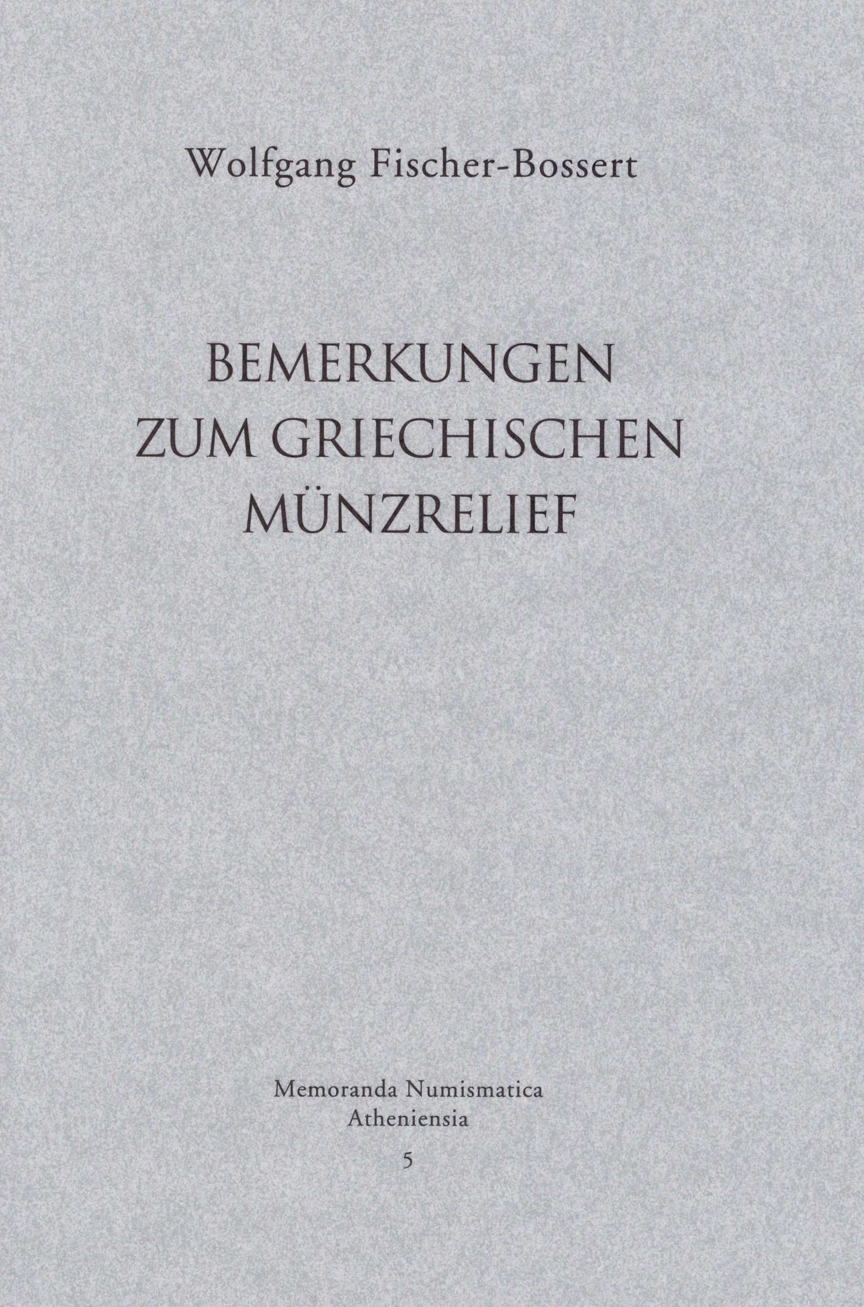 Bemerkungen zum griechischen Münzrelief