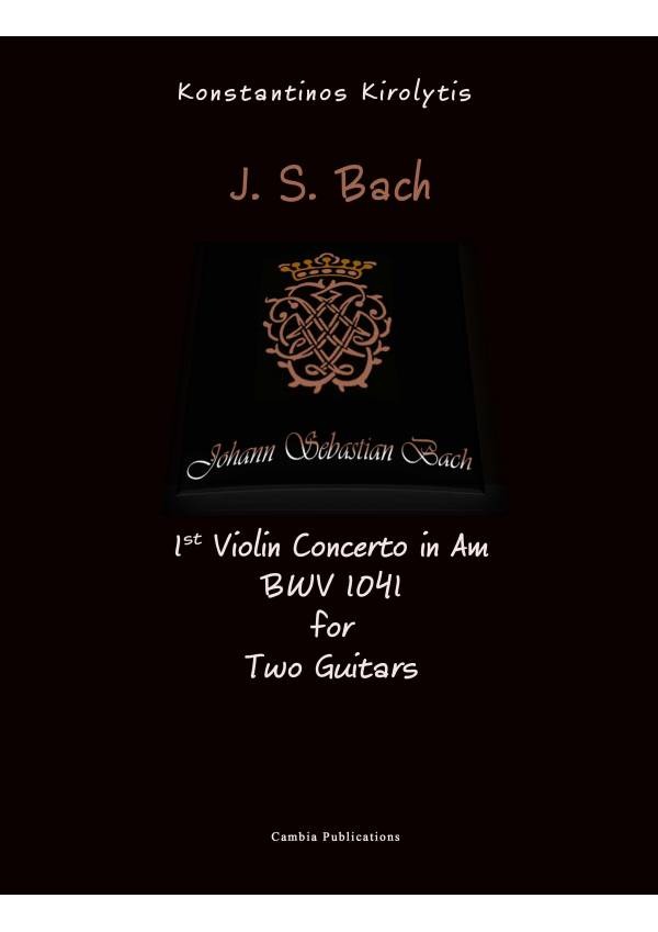 1st violin conserto in Am Bwv 1041 for two guitars