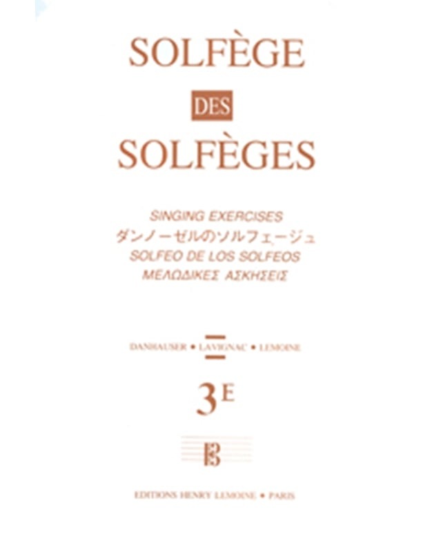 Solfege des solfeges: Lemoine Solfege 3E (με συνοδεία)