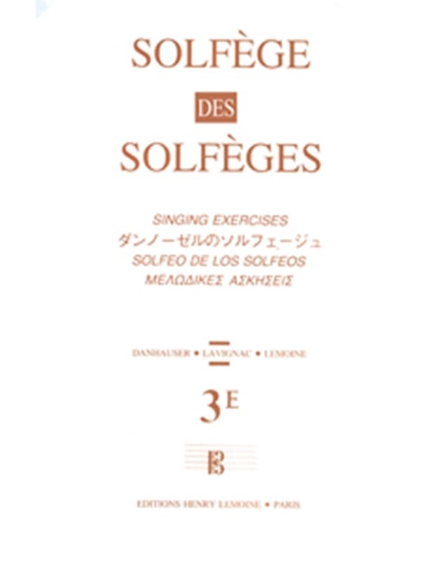 Solfege des solfeges: Lemoine Solfege 3E (με συνοδεία)